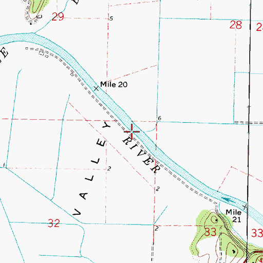 Topographic Map of China Creek, OR