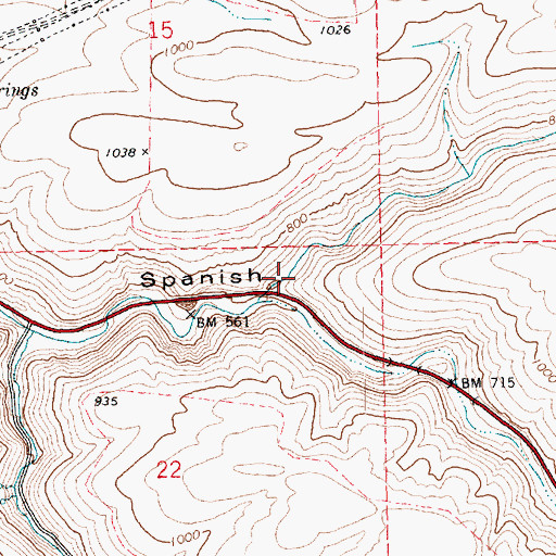 Topographic Map of China Hollow, OR