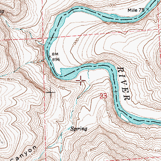 Topographic Map of Chisholm Canyon, OR