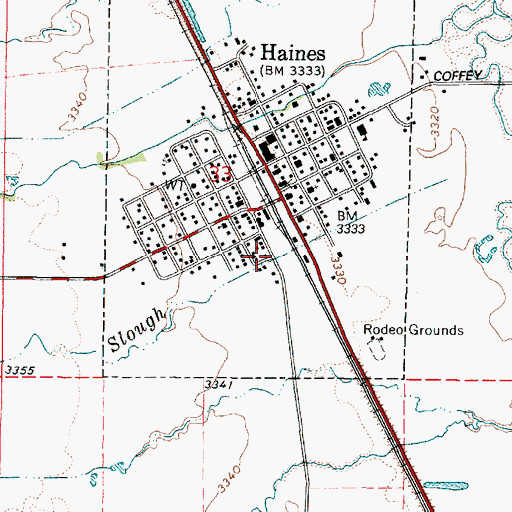 Topographic Map of Christensen Slough, OR