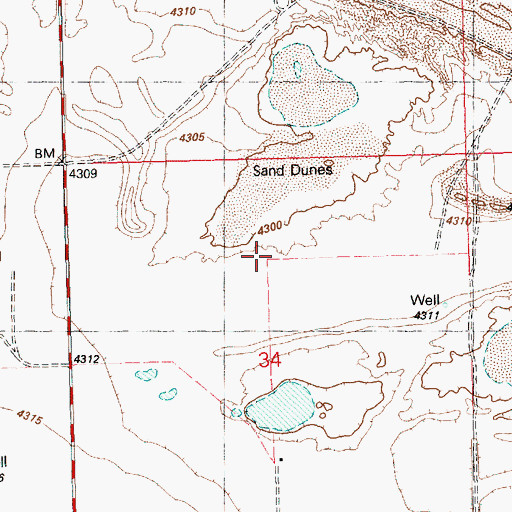 Topographic Map of Christmas Lake, OR
