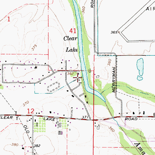 Topographic Map of Clear Lake, OR