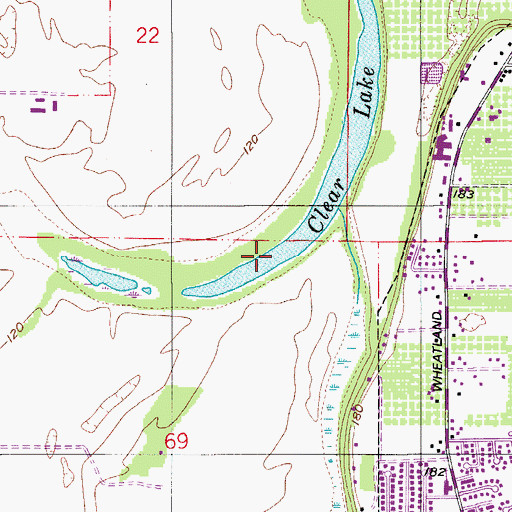 Topographic Map of Clear Lake, OR