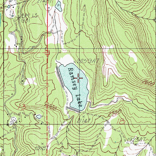 Topographic Map of Cliff Ranch, OR