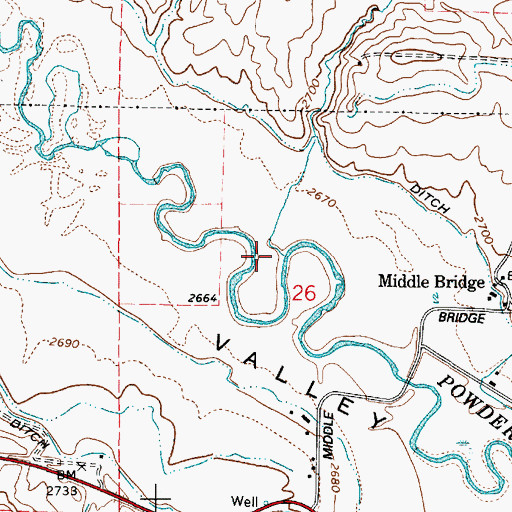 Topographic Map of Clover Creek, OR