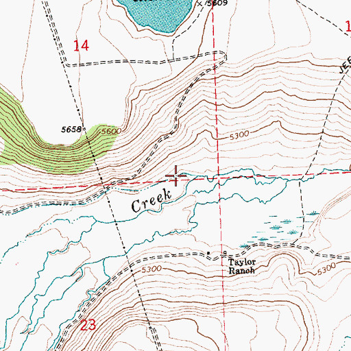 Topographic Map of Clover Creek, OR