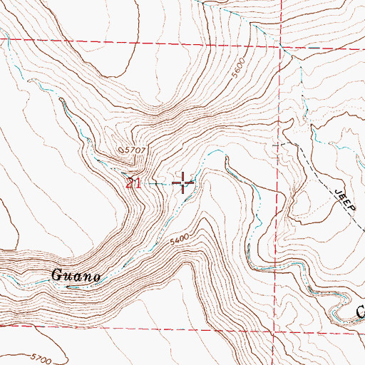 Topographic Map of Clover Swale, OR