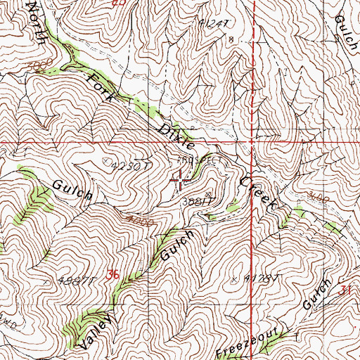 Topographic Map of Cochran Gulch, OR
