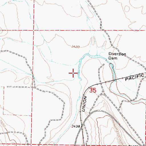 Topographic Map of Coleman Creek, OR
