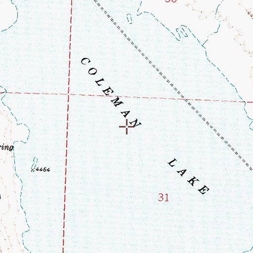 Topographic Map of Coleman Lake, OR
