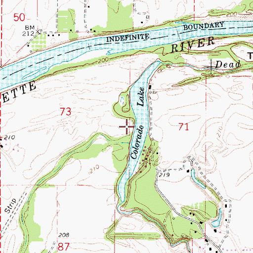 Topographic Map of Colorado Lake, OR