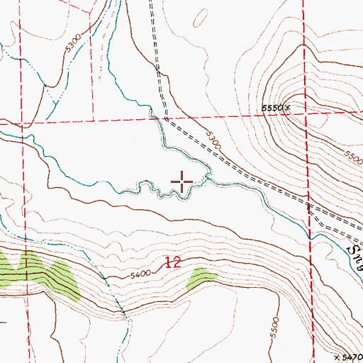 Topographic Map of Colvin Creek, OR