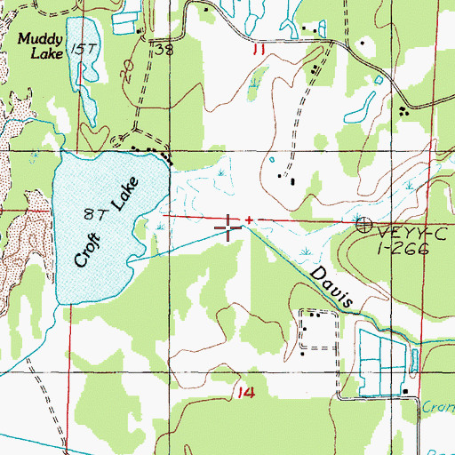 Topographic Map of Conner Creek, OR