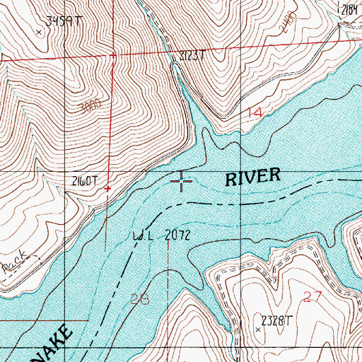 Topographic Map of Connor Creek, OR