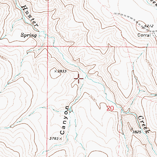 Topographic Map of Conroy Canyon, OR