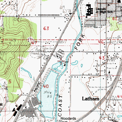 Topographic Map of Cooley Creek, OR