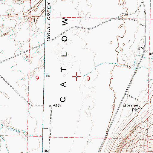 Topographic Map of Coon Canyon, OR