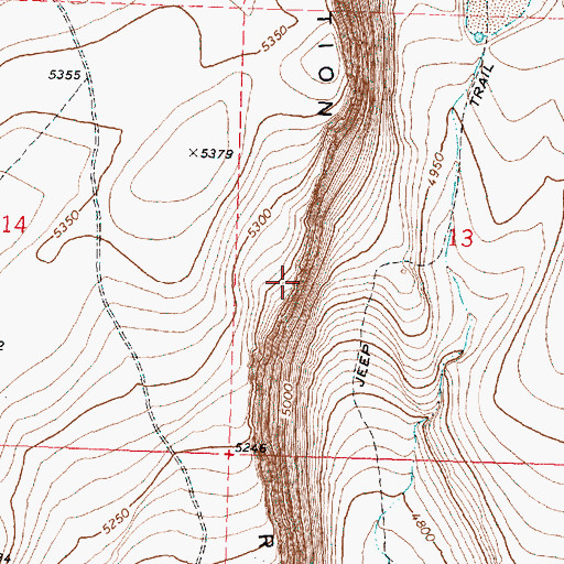 Topographic Map of Corporation Rim, OR