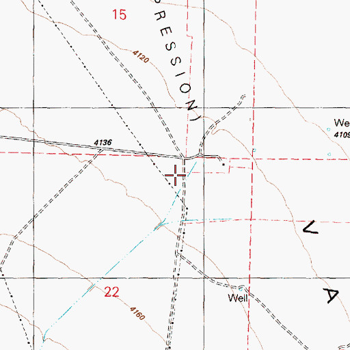 Topographic Map of Little Cottonwood Creek, OR