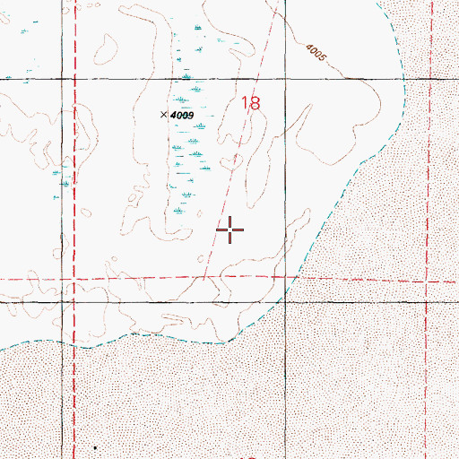 Topographic Map of Cottonwood Creek, OR