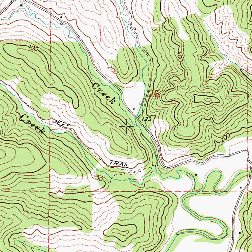 Topographic Map of Cove Creek, OR