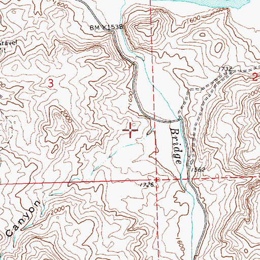 Topographic Map of Coyote Canyon, OR