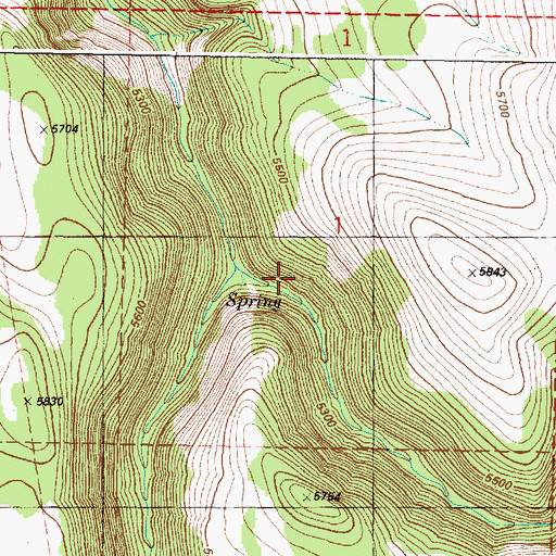 Topographic Map of Coyote Creek, OR