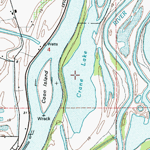 Topographic Map of Crane Lake, OR