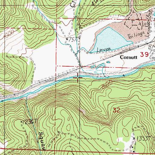 Topographic Map of Crawford Branch, OR
