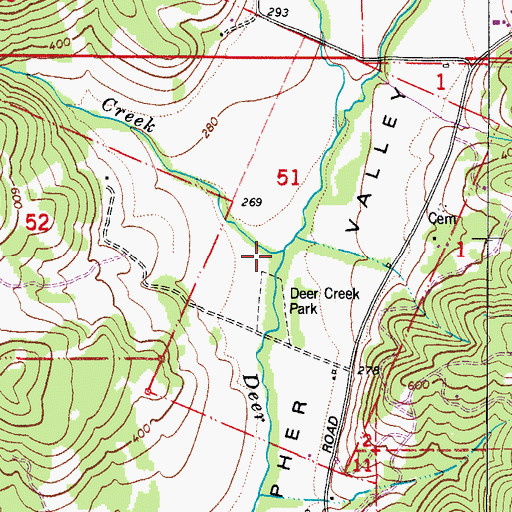 Topographic Map of Cronin Creek, OR