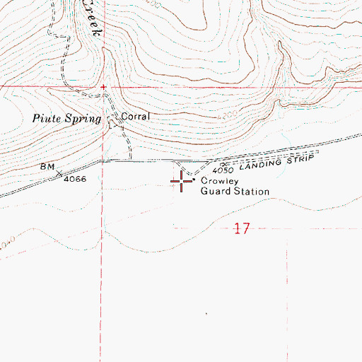 Topographic Map of Crowley Guard Station, OR
