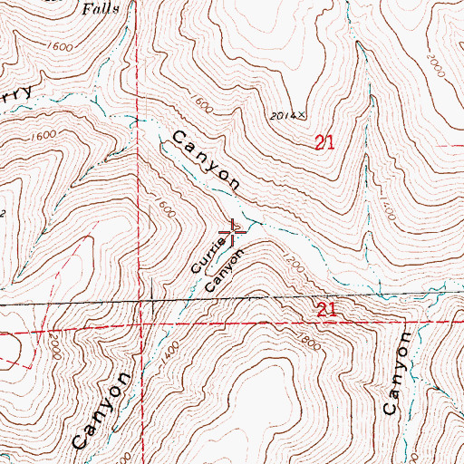 Topographic Map of Currie Canyon, OR