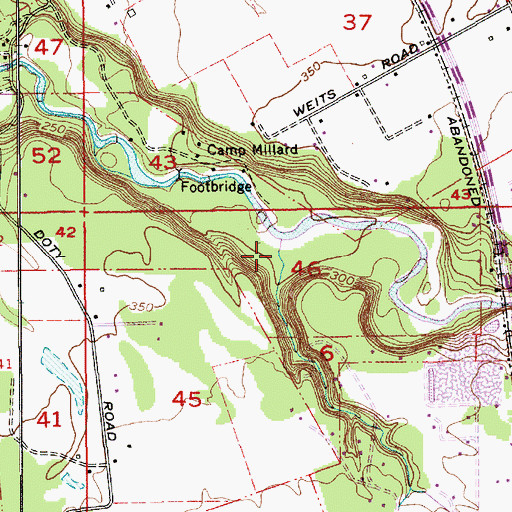Topographic Map of Currin Creek, OR