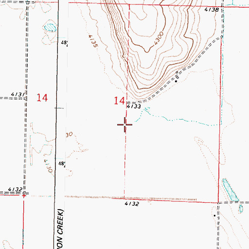 Topographic Map of Curtis Creek, OR