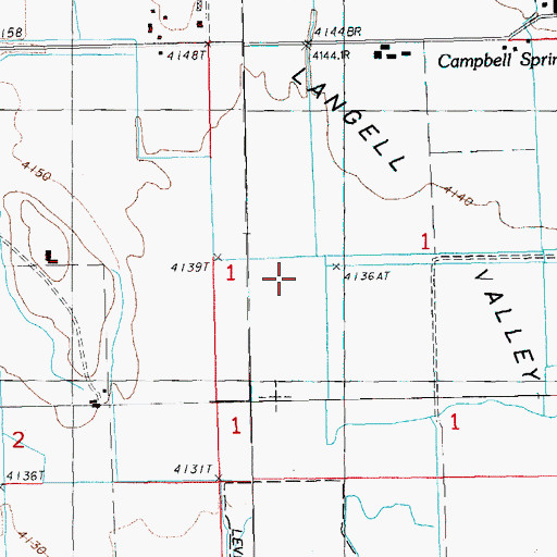 Topographic Map of Cys Branch, OR
