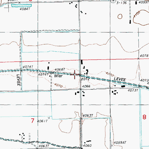Topographic Map of D Canal, OR