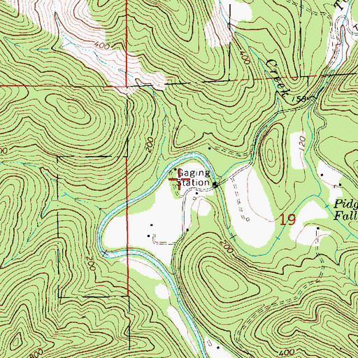 Topographic Map of Daggett Creek, OR