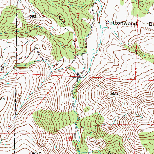 Topographic Map of Day Creek, OR