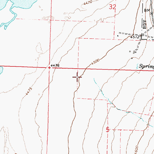 Topographic Map of De Garmo Canyon, OR