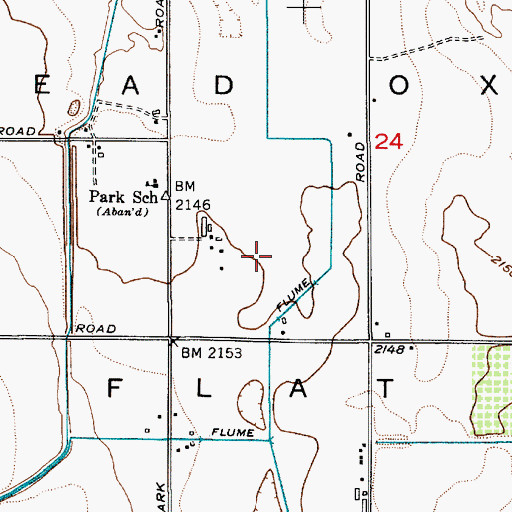 Topographic Map of Dead Ox Flat, OR