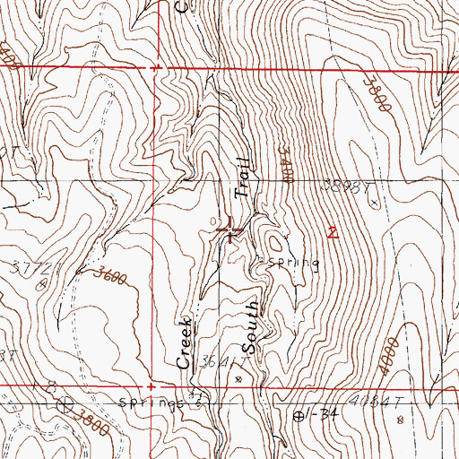 Topographic Map of Deadhorse Creek, OR