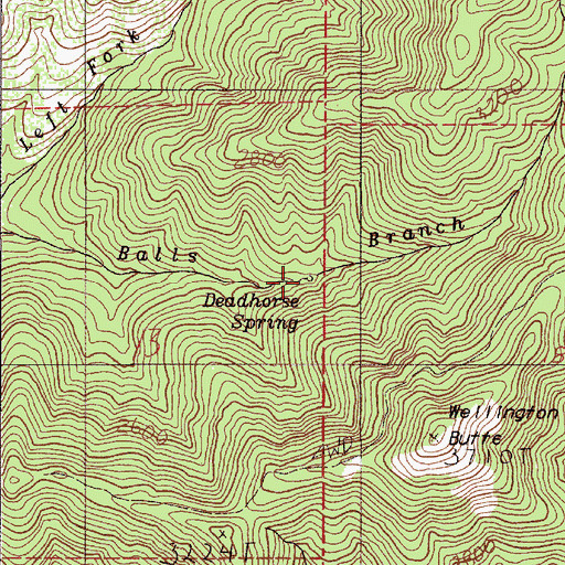 Topographic Map of Deadhorse Spring, OR