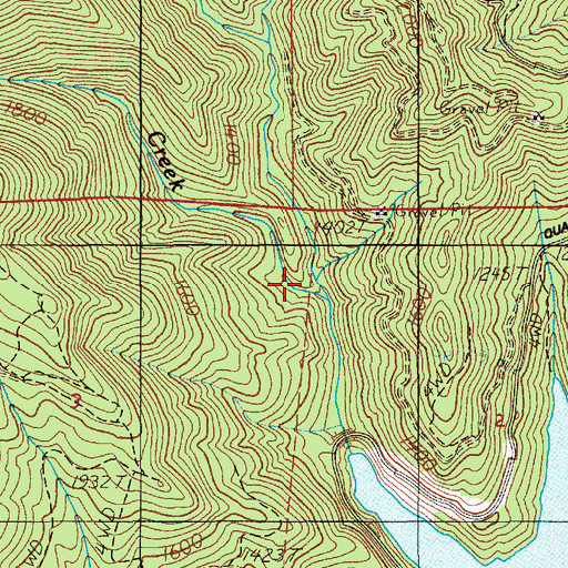 Topographic Map of Deadman Creek, OR