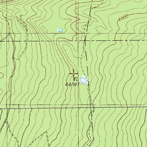 Topographic Map of Deer Butte Trail, OR
