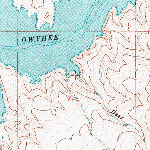 Topographic Map of Deer Creek, OR