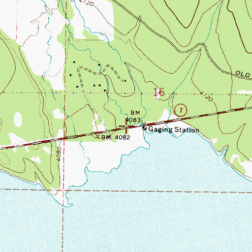Topographic Map of Deer Creek, OR