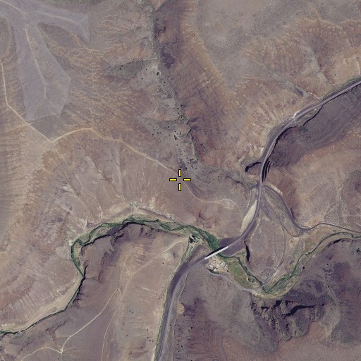 Aerial/Satellite Image of Devils Backbone, OR