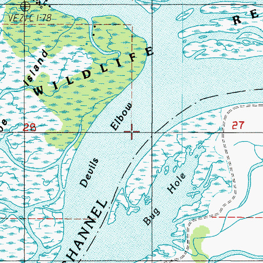Topographic Map of Devils Elbow, OR