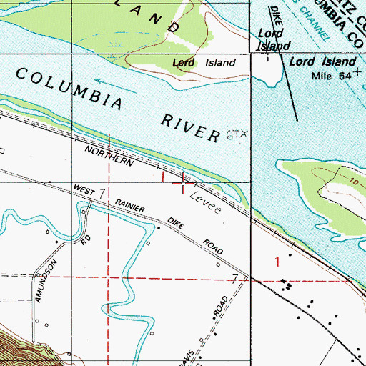 Topographic Map of Dibblee Point, OR