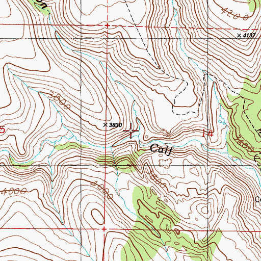 Topographic Map of Dishrag Canyon, OR